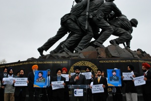 Sikhs Gather at the Iwo Jima Memorial in Washington, DC to Commemorate Vaisakhi